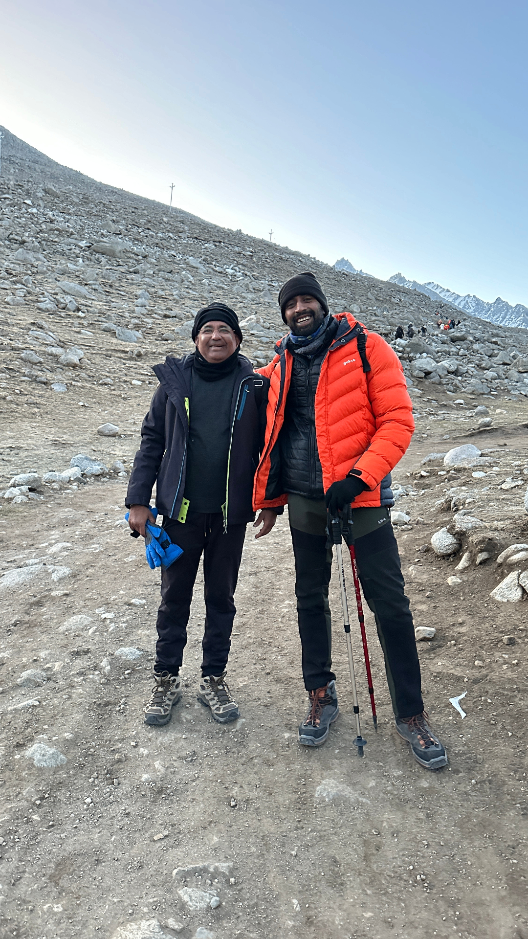 Kaivan with his father on the Kailash Yatra pilgrimage