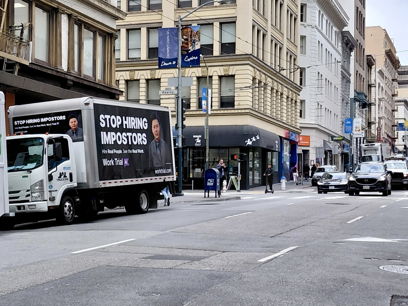 Work Trial AI — out-of-home campaign — slide 3